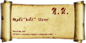 Nyókó Uzor névjegykártya
